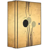 Banjado XXL Medizinschrank Abschliessbar 35x46x15cm Arzneischrank Anthrazit Aus Metall