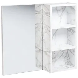 Bad-Spiegelschrank JOINVILLE 60 cm 54 cm Weißer Marmor