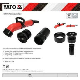 TRIZERATOP Rohrreinigungspumpe Saug + Druck