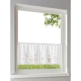 Heine Querbehang in weiß-beige | Gr.: 45-x-90-cm