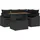 vidaXL Garten-Esszimmer-Set 5-tlg. schwarz