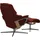 Stressless Relaxsessel STRESSLESS "Reno", rot (rot dinamica), B:83cm H:100cm T:76cm, Microfaser DINAMICA (88% Polyester, 12% Polyurethan), Sessel, Relaxsessel, mit Cross Base, Größe S, M & L, Holzakzent Eiche