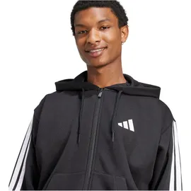 adidas Essentials 3-Streifen Kapuzensweatjacke Herren Schwarz/Weiß 4XL