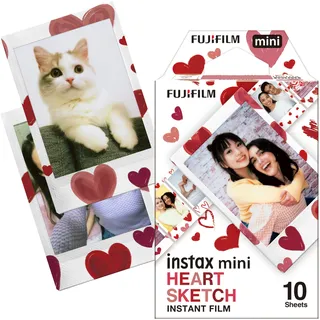 Fujifilm Instax Mini Film 10 St. heart sketch