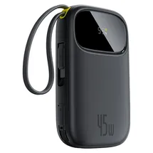 Baseus EnerFill Fc31 10000mah 45w Powerbank Mit Usb-c Iphone Lightning Kabeln - Schwarz