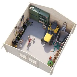 Palmako Lotta 4,22 x 4,30 m Hellgrau-Anthrazit