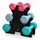 Relaxdays Hantel Set Kurzhanteln 1–3 kg Hellblau/Schwarz/Türkis