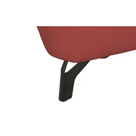 Uno Relaxsessel Basel Leder 99 x 87 x 96 cm Rot elektrisch