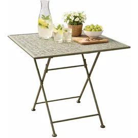 Hti-Living Solea Gartentisch 55 x 55 x 70 cm Khakigrün