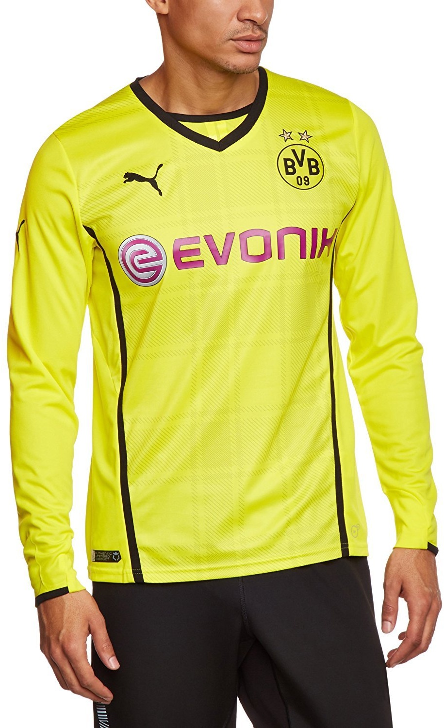 PUMA Herren BVB Langarm Trikot Long Sleeve Home Replica Shirt, Blazing Yellow/Black, L