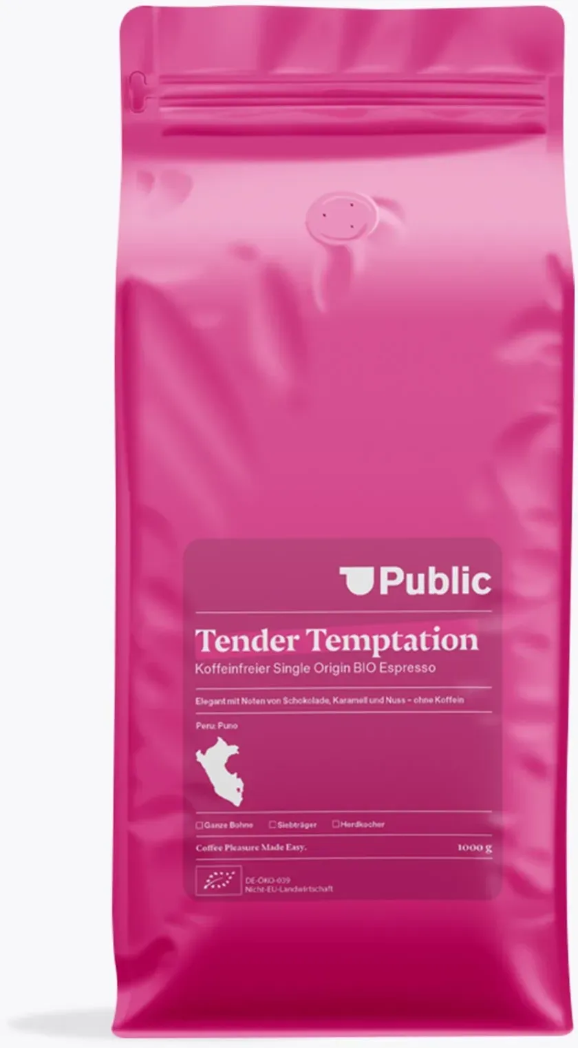 Public Coffee Roasters Tender Temptation Entkoffeiniert 1kg