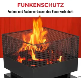 BBQ Collection Feuertonne Ø 85 cm Schwarz