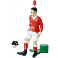 TIPP-KICK Star Kicker Rot weiss Figur mit Fussball Spieler Tip Kick Innenrist