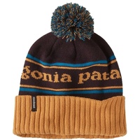 Patagonia Powder Town Beanie Park Stripe: Dried Mango All