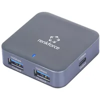 Renkforce RF-USBH-500 2+2 Port USB 3.2 Gen 2-Hub mit