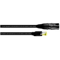 Cordial 15550 RJ45 Netzwerkkabel, Patchkabel CAT 5e S/UTP 5.00m Schwarz PUR-Mantel 1St.