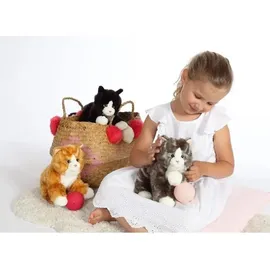 gipsy toys GIPSY Katze Mimiz 28 cm Schwarz/Weiß