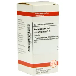 Antimonium Sulfuratum Aurantiacum D 6 Ta 80 St