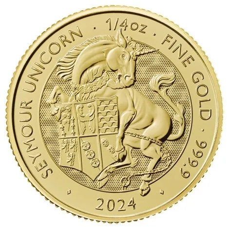 1/4 Unze Gold The Royal Tudor Beasts - Seymour Unicorn 2024
