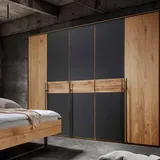 Forestales »Boston« Massivholz Kleiderschrank Wildeiche / 4-türig / 60er Raster