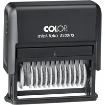 Colop Ziffernstempel Mini Folio S120/13 13-stellig Schwarz