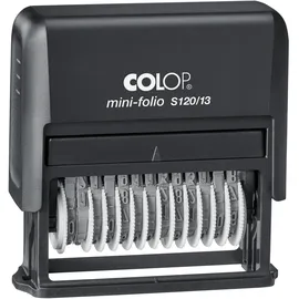 Colop Ziffernstempel Mini Folio S120/13 13-stellig Schwarz