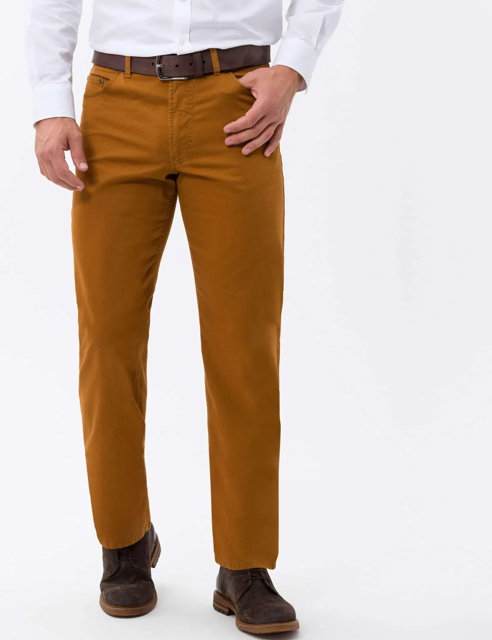 Eurex by Brax Herren Hose Style CARLOS, dunkelorange, Gr. 33/34