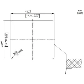 Blanco Andano 450-U edelstahl seidenglanz + Handbetätigung + InFino