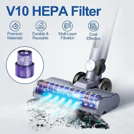 lehongs Ersatzfilter für Dyson Cyclone V10 Sv12, 2 Pack Filter & 1 Reinigungsbürste Kompatibel mit Dyson Cyclone V10 Animal Absolute Motorhead Sv12, Erse...