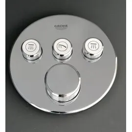 Grohe Grohtherm SmartControl Thermostat mit drei Absperrventilen, Wandrosette rund, 29121AL0