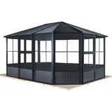 Ambia Garden Pavillon, Metall, 489x281x384 cm, wetterbeständig, UV-beständig, regenabweisend, Sonnen- & Sichtschutz, Pavillons & Pergolas, Pavillons