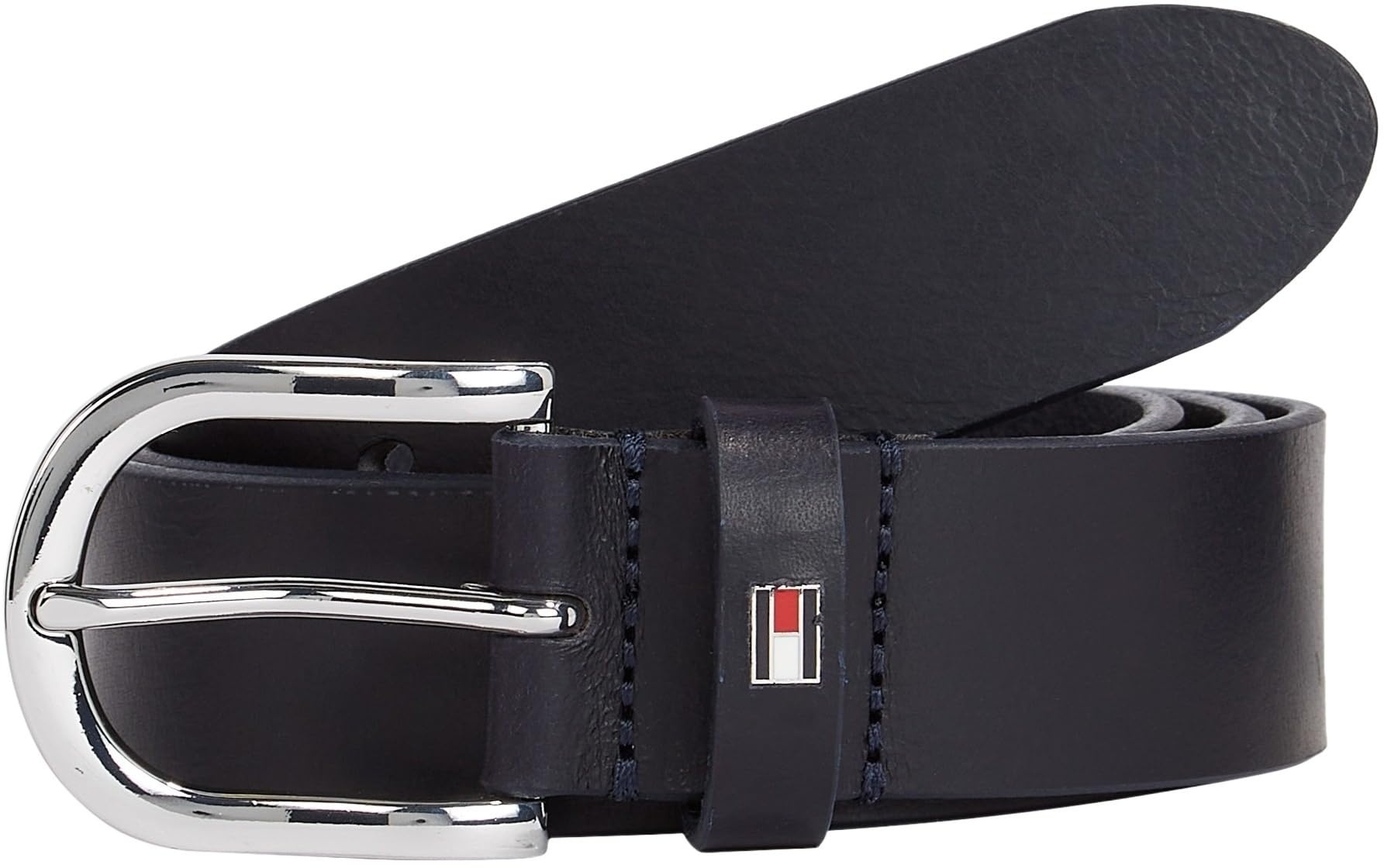 Tommy Hilfiger Damen Gürtel New Danny Belt Ledergürtel, Blau (Night Sky), 70