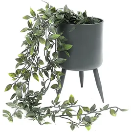 DanDiBo Ambiente Blumentopf mit Füßen 23 x 23 cm Grau