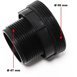 Wiltec Ersatzteil Poolpumpe schwarz 550 W