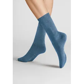 Hudson Relax Cotton Socken 3er Pack Jeansmelange 39-42