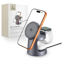 TECH-PROTECT Wireless charger QI2.2-25W-A48 3in1 magnetic - navy blue