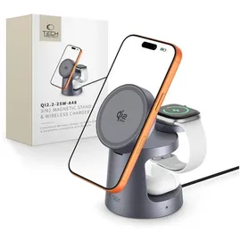TECH-PROTECT Wireless charger QI2.2-25W-A48 3in1 magnetic - navy blue