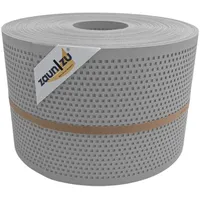 zaunzu® Sichtschutzstreifen 50 m x 19 cm Lichtgrau Metall
