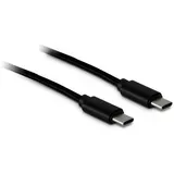 Inter-Tech 88885462 USB Kabel 1 m, USB C, Schwarz