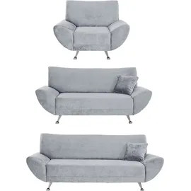 Home Affaire Polstergarnitur HOME AFFAIRE "Saltare elegant und komfortabel, OTTOs Choice, 3-2-1", grau (grau, blau,), H:78cm T:82cm, 100% Polyester, Sitzmöbel-Sets