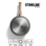 STONELINE STONELINE® CERAMIC Back to Nature Kochgeschirr-Set, 14-tlg., Keramik-Beschichtung, mit Glasdeckeln,