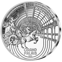 Paris 2024: Frankreichs offizielle Silber-Euromünze "Grand Palais"