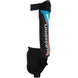 Uhlsport Flex Plate Schienbeinschoner Schwarz/Fluo Orange/Cyan S