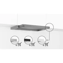 Bosch DFR067A52 Flachschirmhaube 60 cm silbermetallic