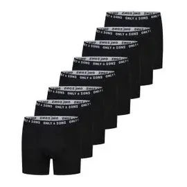 Only&Sons ONSSCOTT Boxershorts schwarz XL 8er Pack