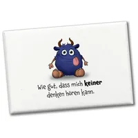 Speecheese Freches Monster in dunkelblau Souvenir Souvenir Magnet mit