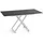 WFL GROUP Axen Schwarz Marmor 120-160 x 80 x 38-75 cm
