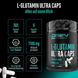 German Elite Nutrition L-Glutamin hochdosiert Kapseln 365 Stück