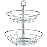 Zeller Obstschale, Metall, Silber, 26 x 29 x 35 cm, 27302