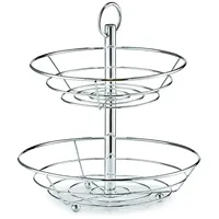 Zeller Obstschale, Metall, Silber, 26 x 29 x 35 cm, 27302